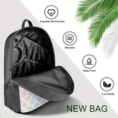 Colorful Mermaid Scale Backpack for Girls Boys Women Men