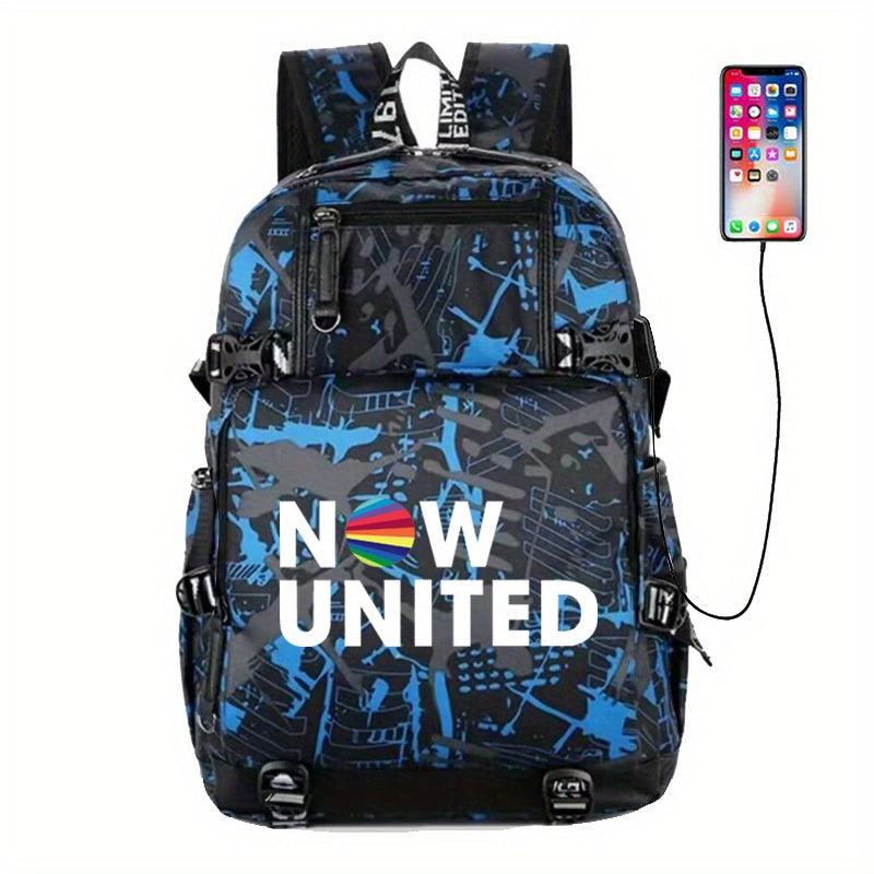 Large Capacity Casual Backpack with USB Charging
