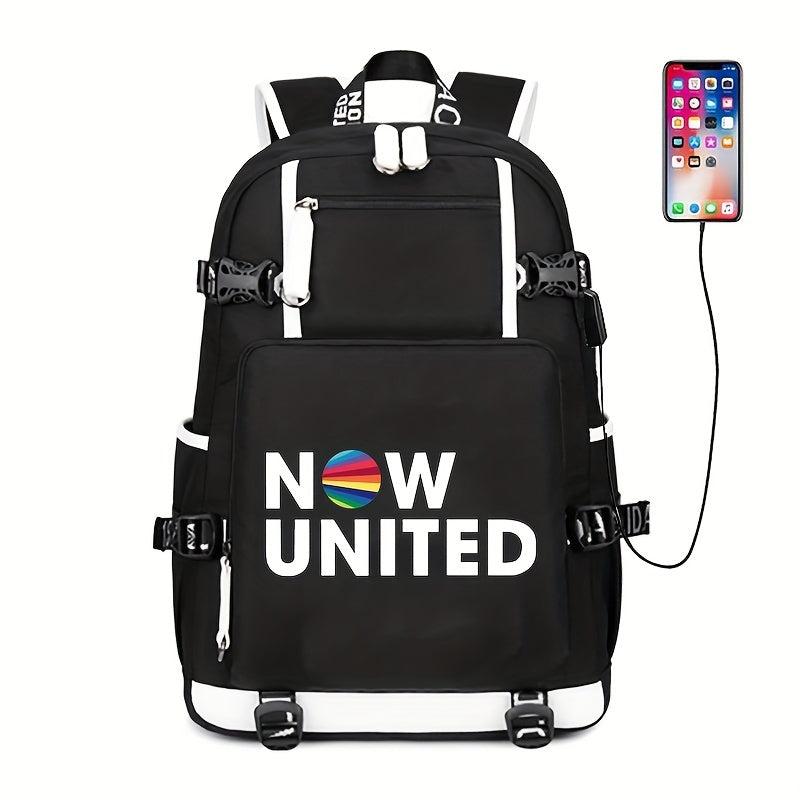 Large Capacity Casual Backpack with USB Charging