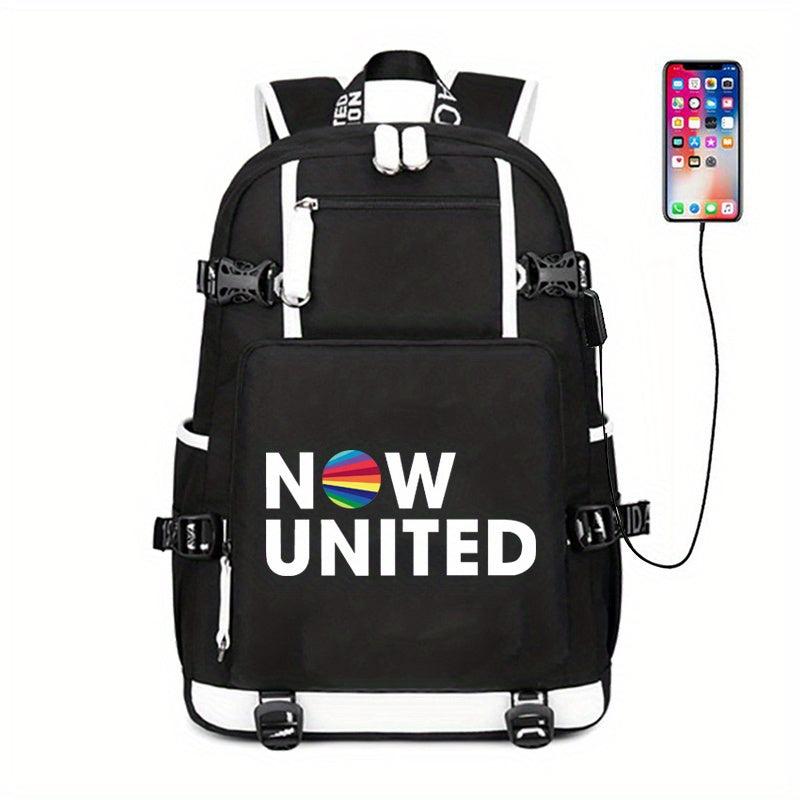 Large Capacity Casual Backpack with USB Charging