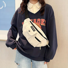 Letter Pattern Chest Bag for Women