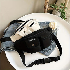 Letter Pattern Chest Bag for Women