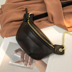 Casual PU Leather Crossbody Bag Women's Sling Bag