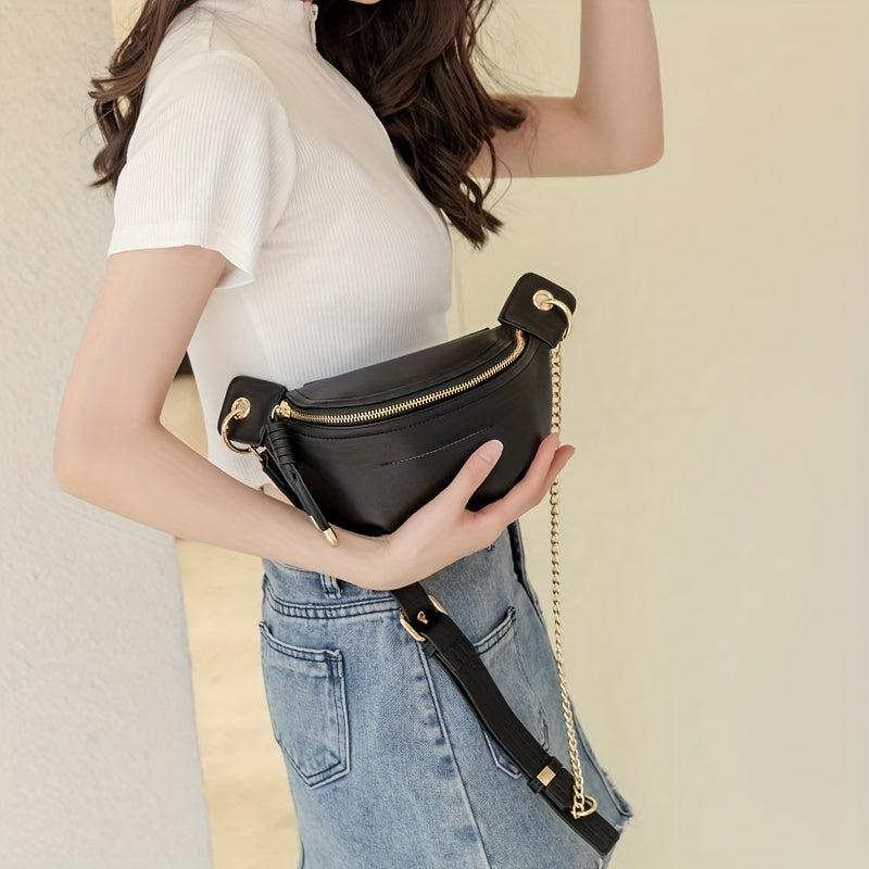 Casual PU Leather Crossbody Bag Women's Sling Bag