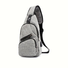 Outdoor Sling Bag Release Buckle Crossbody Bag With USB Charging Port