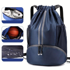 Dry/Wet Separation Basketball Bag with Shoe Compartment