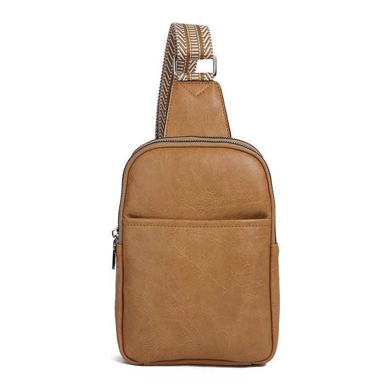 Casual Chest Bag PU Leather Sling Bag