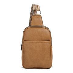Casual Chest Bag PU Leather Sling Bag