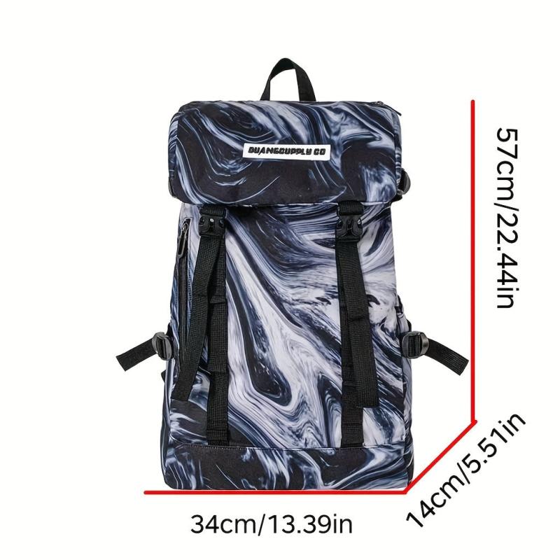 Casual Large Capacity Graffiti Tie Dye Backpack