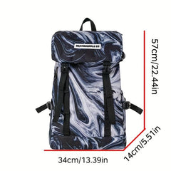 Casual Large Capacity Graffiti Tie Dye Backpack