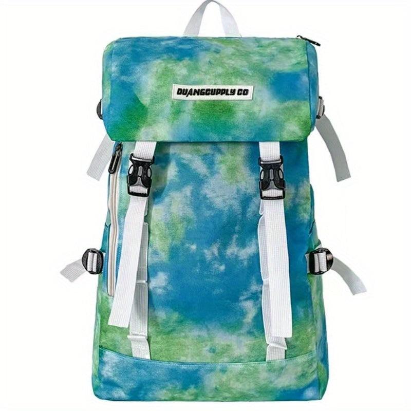 Casual Large Capacity Graffiti Tie Dye Backpack