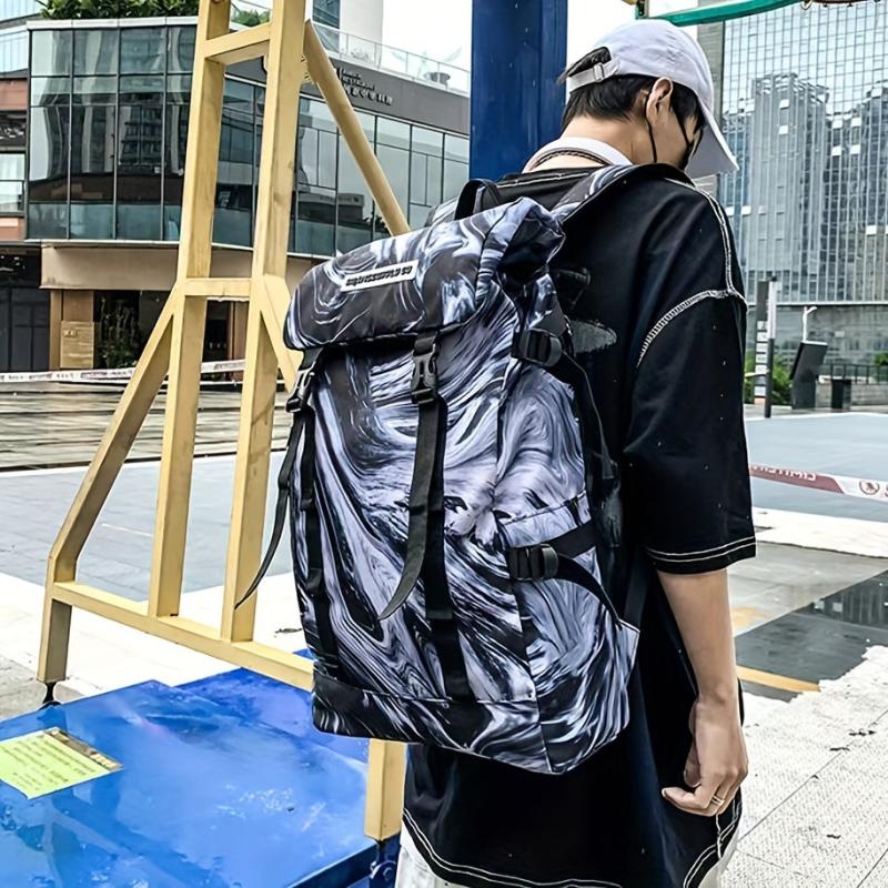 Casual Large Capacity Graffiti Tie Dye Backpack