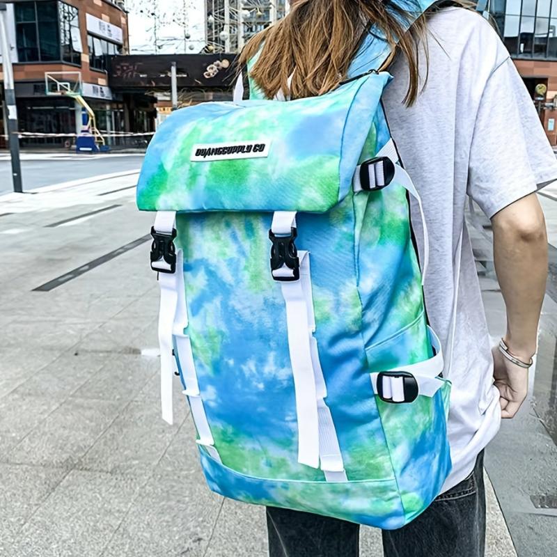 Casual Large Capacity Graffiti Tie Dye Backpack