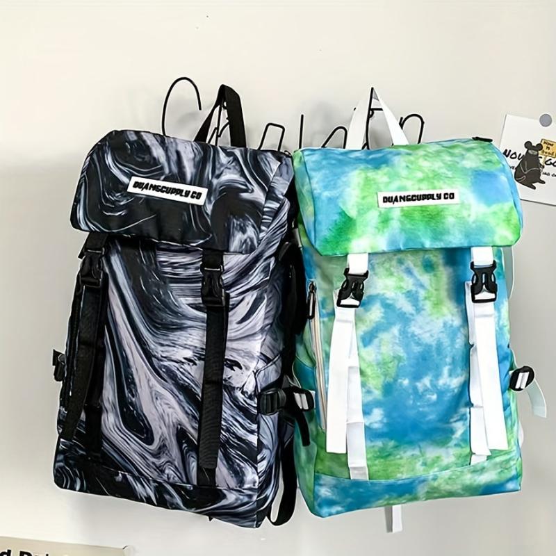 Casual Large Capacity Graffiti Tie Dye Backpack