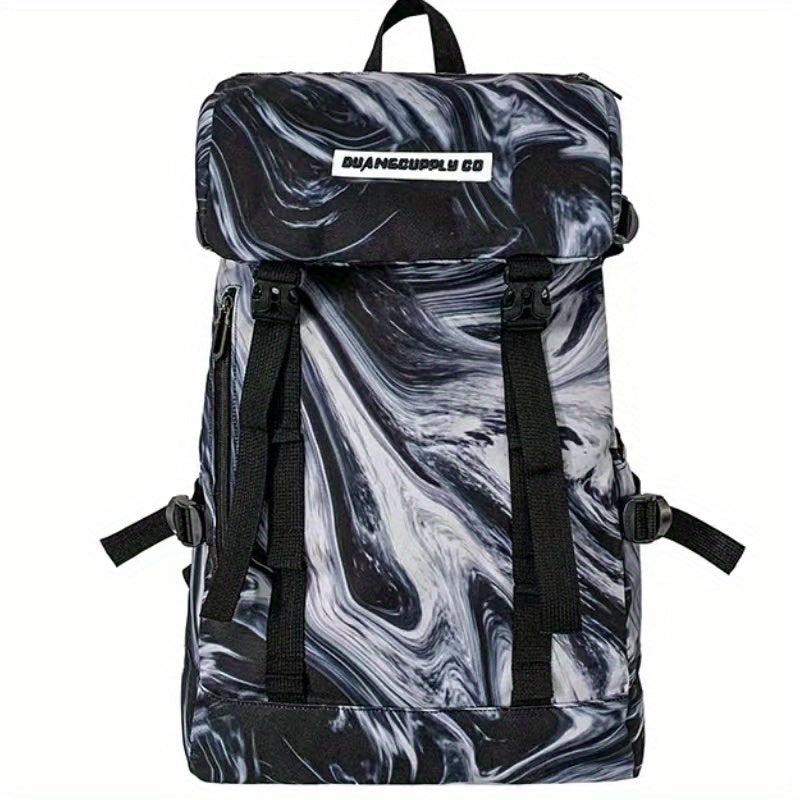 Casual Large Capacity Graffiti Tie Dye Backpack