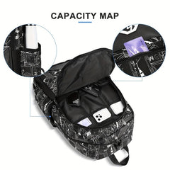 Lightweight College Laptop Backpack Large Capacity Travel Bag
