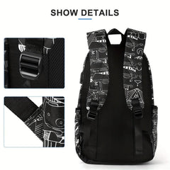 Lightweight College Laptop Backpack Large Capacity Travel Bag