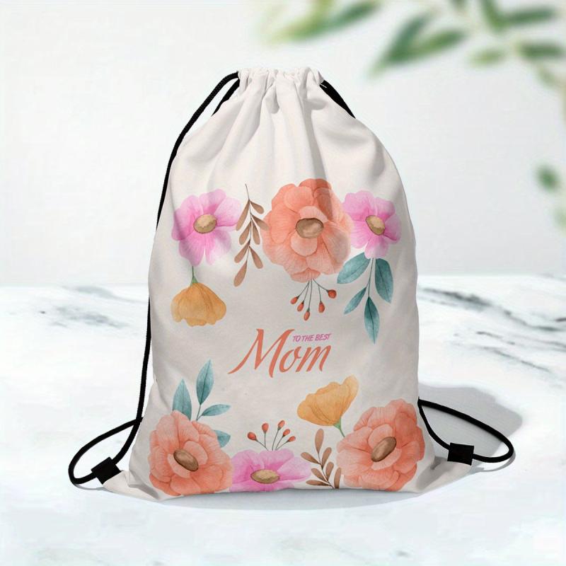 Mother's Gift Bag Drawstring Bag Bundle Pocket Polyester Drawstring Bag