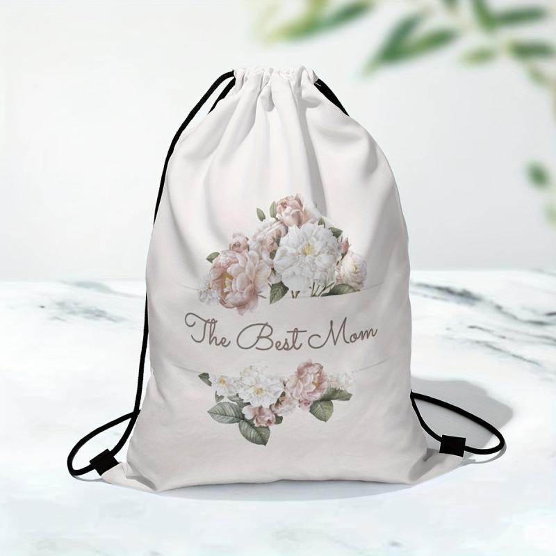 Mother's Gift Bag Drawstring Bag Bundle Pocket Polyester Drawstring Bag