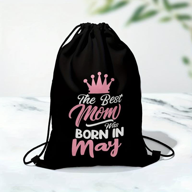 Mother's Gift Bag Drawstring Bag Bundle Pocket Polyester Drawstring Bag