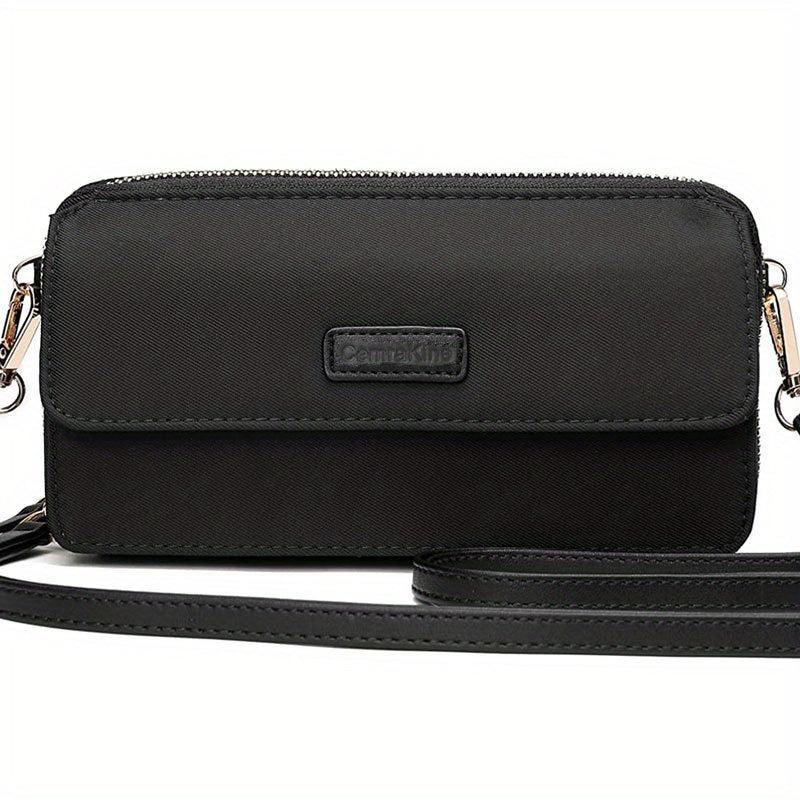 RFID Crossbody Wallet Wristlet Purse in Vegan Leather