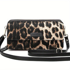 RFID Crossbody Wallet Wristlet Purse in Vegan Leather