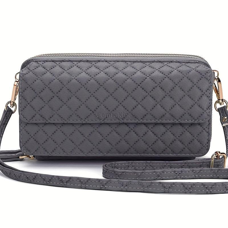 RFID Crossbody Wallet Wristlet Purse in Vegan Leather