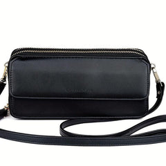 RFID Crossbody Wallet Wristlet Purse in Vegan Leather