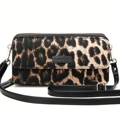 RFID Crossbody Wallet Wristlet Purse in Vegan Leather