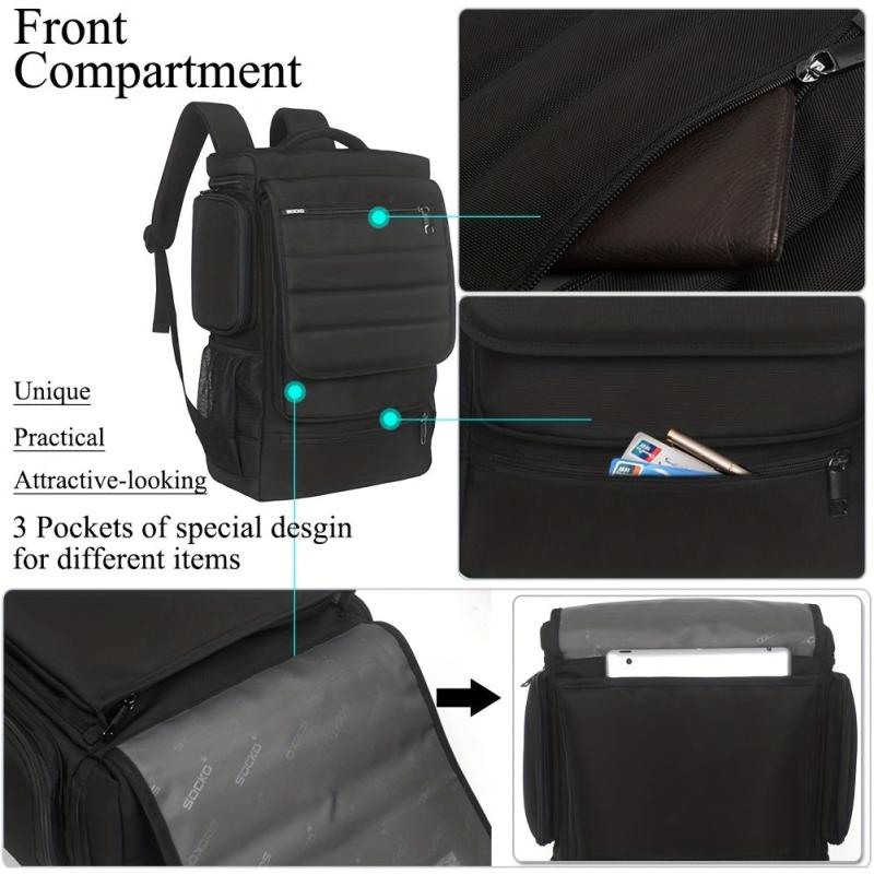 Large Capacity Ripstop Laptop Backpack 43 94 Cm Waterproof Travel Bag