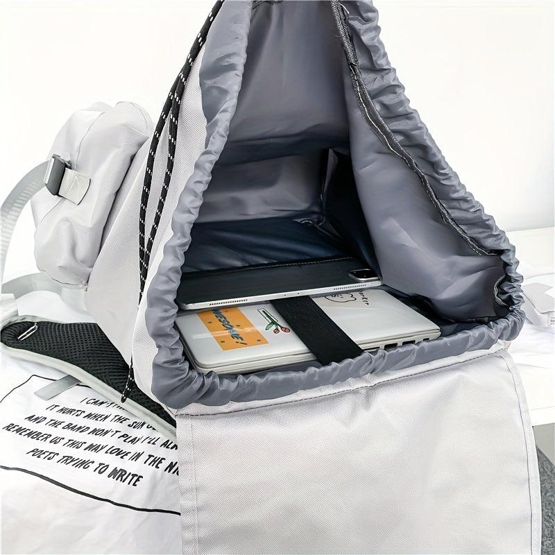 Layer Student Backpack Street Lightweight Travel Bag Large Capacity Storage Bag