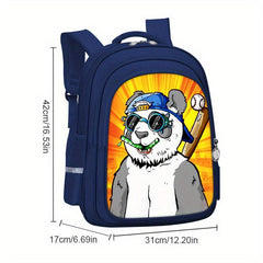 Street Casual Nylon Panda Backpack