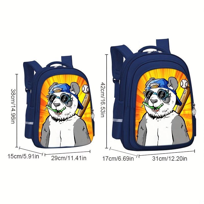 Street Casual Nylon Panda Backpack
