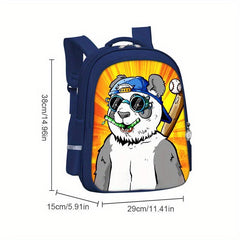 Street Casual Nylon Panda Backpack