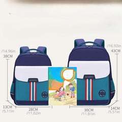 Causal Contrast Kids Backpack for Primary School Students with Spine Protection