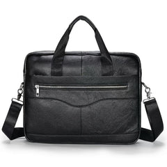 Men's Leather Shoulder Crossbody Bag Business Briefcase