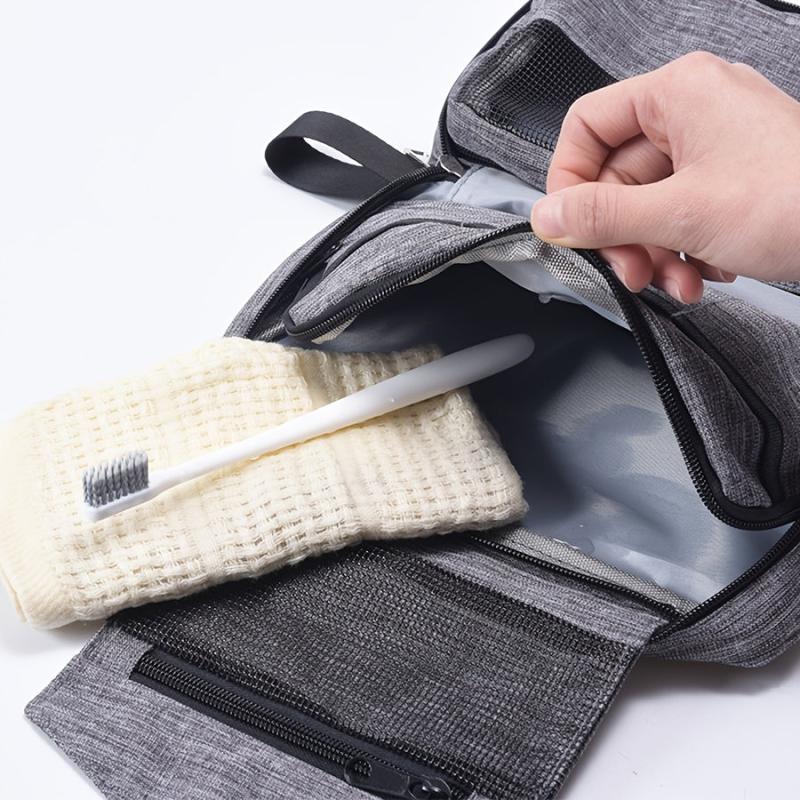 Travel Toiletry Storage Bag Waterproof Hook Multifunctional