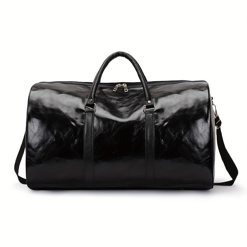 Large Capacity Retro Duffel PU Leather Travel Bag