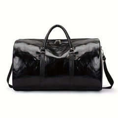 Large Capacity Retro Duffel PU Leather Travel Bag