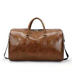 Large Capacity Retro Duffel PU Leather Travel Bag