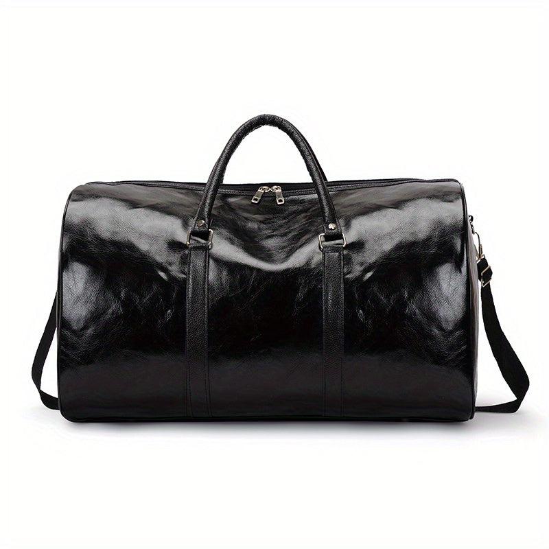 Large Capacity Retro Duffel PU Leather Travel Bag