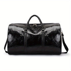 Large Capacity Retro Duffel PU Leather Travel Bag