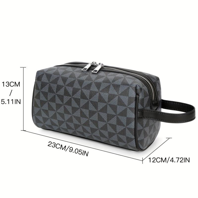 Men's Portable Casual Bucket Bag PU Leather Handbag