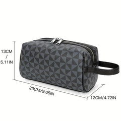 Men's Portable Casual Bucket Bag PU Leather Handbag