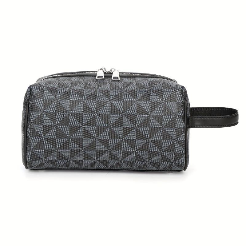 Men's Portable Casual Bucket Bag PU Leather Handbag
