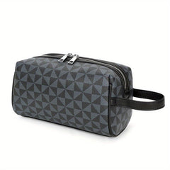 Men's Portable Casual Bucket Bag PU Leather Handbag