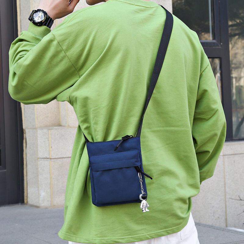 Mini Crossbody Bag Small Shoulder Bag For Men Oxford Vertical Casual Satchel Bag