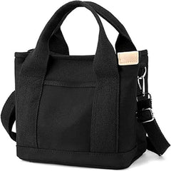 Canvas Mini Tote Bag Small Satchel Handbag Crossbody Shoulder Bag