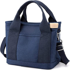Canvas Mini Tote Bag Small Satchel Handbag Crossbody Shoulder Bag