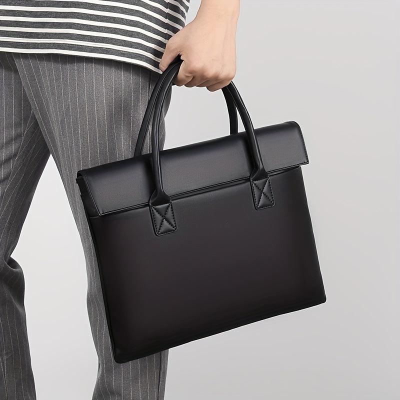 35 56 Cm Portable Computer Bag Briefcase Handbag PU Waterproof Fabric